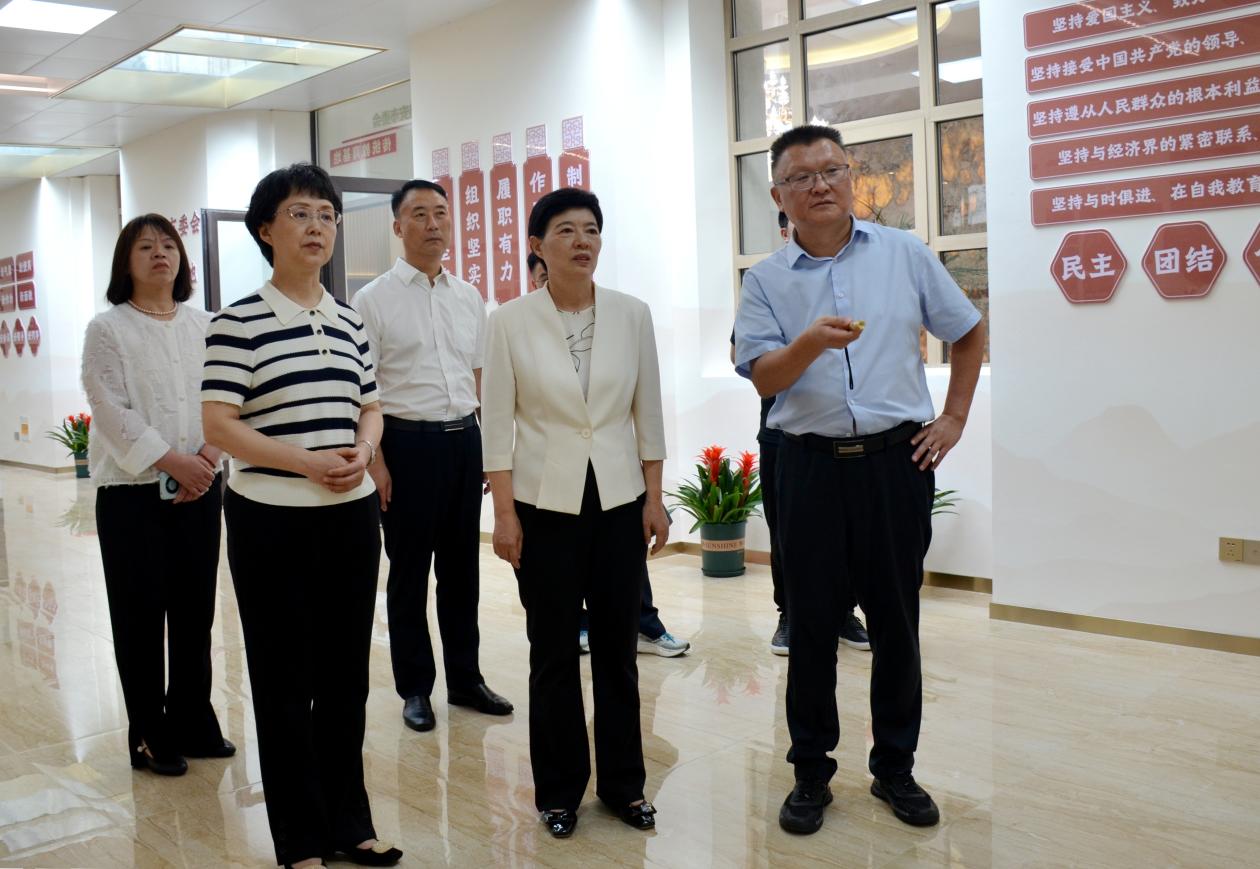 市领导调研民建市委会工作...